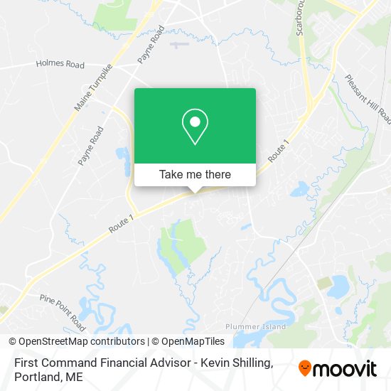 First Command Financial Advisor - Kevin Shilling map