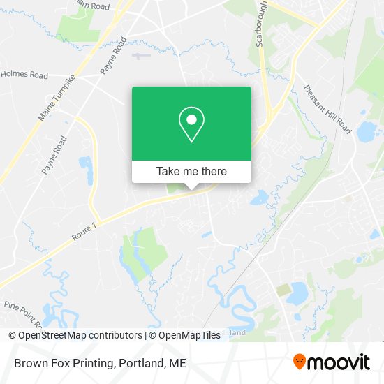 Brown Fox Printing map