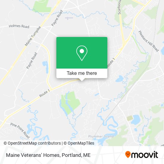 Maine Veterans' Homes map