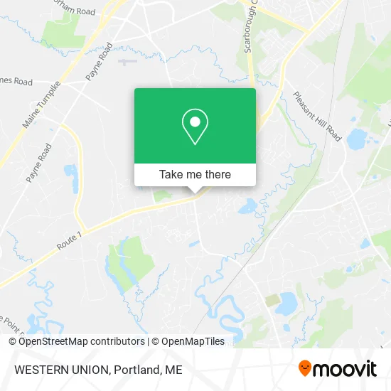 WESTERN UNION map