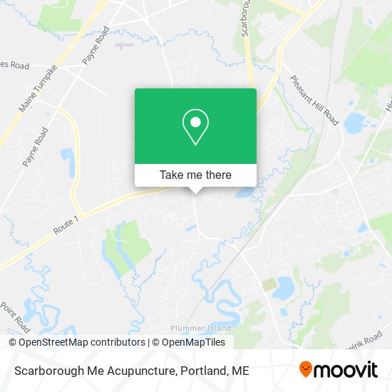 Scarborough Me Acupuncture map