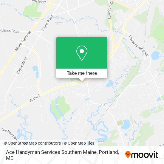 Ace Handyman Services Southern Maine map