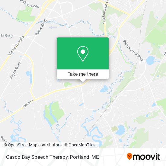 Casco Bay Speech Therapy map