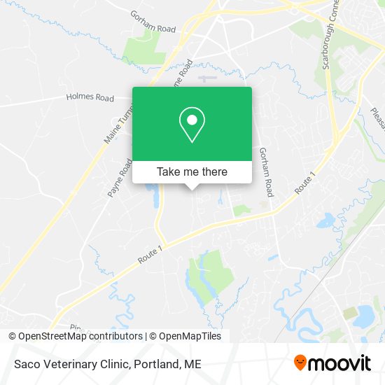 Saco Veterinary Clinic map