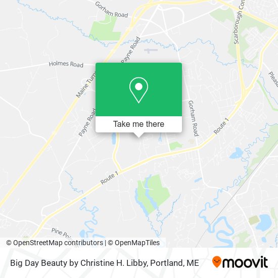 Big Day Beauty by Christine H. Libby map