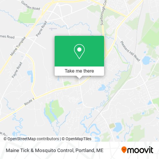 Mapa de Maine Tick & Mosquito Control
