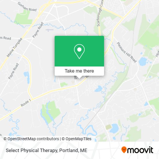 Mapa de Select Physical Therapy