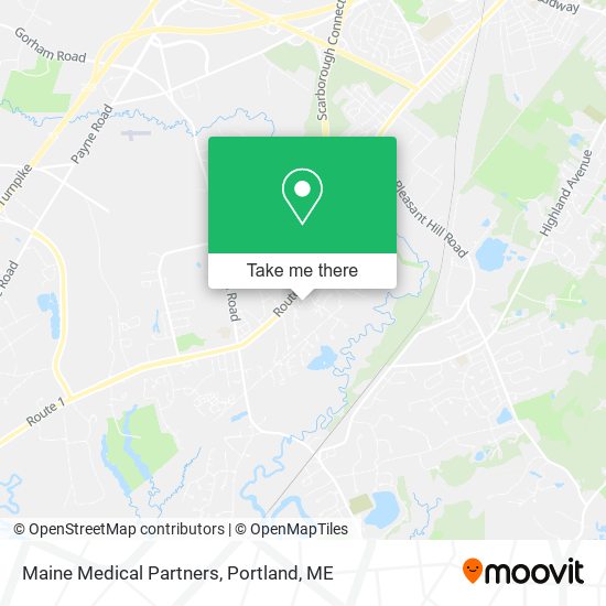 Maine Medical Partners map