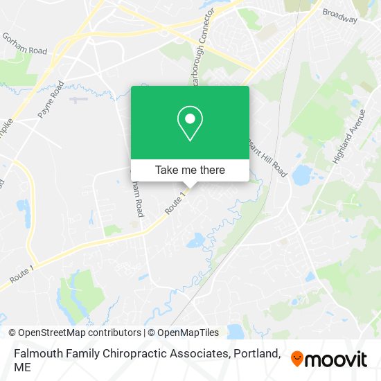 Falmouth Family Chiropractic Associates map