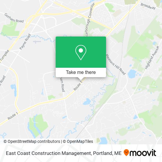 East Coast Construction Management map