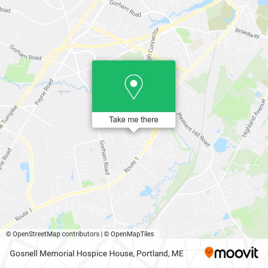 Gosnell Memorial Hospice House map