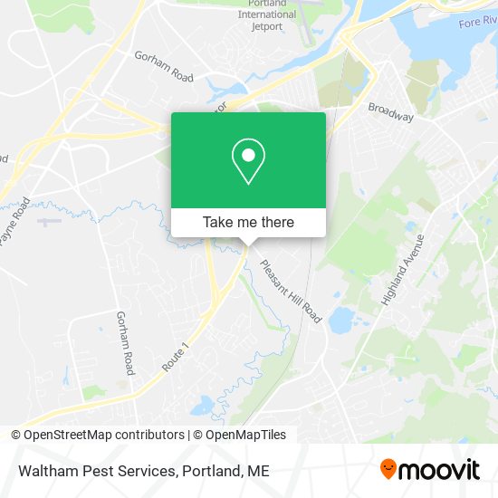 Waltham Pest Services map