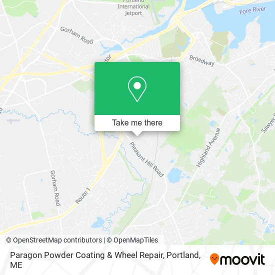 Paragon Powder Coating & Wheel Repair map