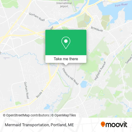Mermaid Transportation map