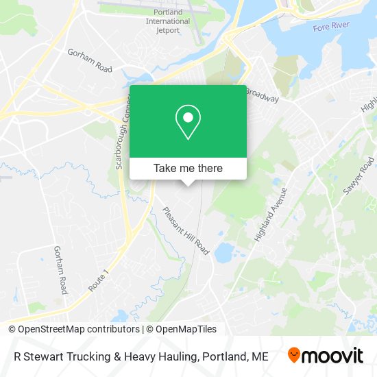 R Stewart Trucking & Heavy Hauling map