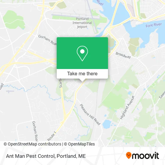Ant Man Pest Control map