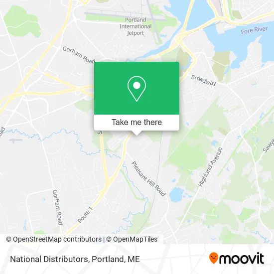 National Distributors map
