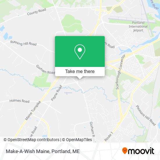 Make-A-Wish Maine map