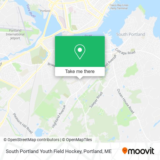 South Portland Youth Field Hockey map