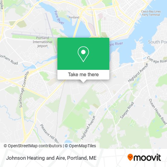 Johnson Heating and Aire map