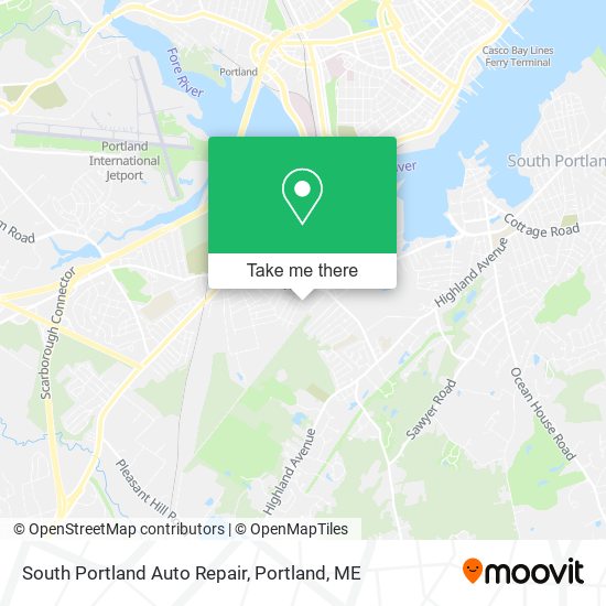 South Portland Auto Repair map