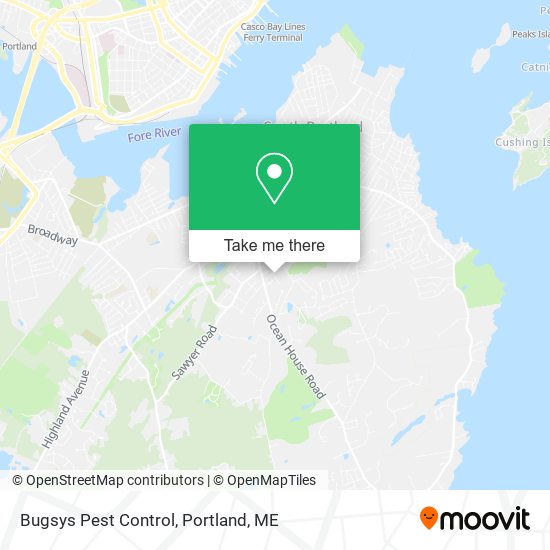 Bugsys Pest Control map