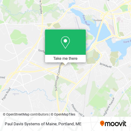 Paul Davis Systems of Maine map