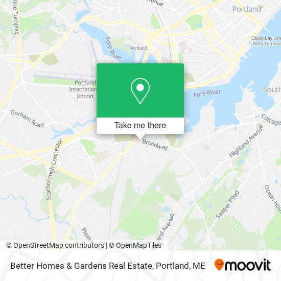 Better Homes & Gardens Real Estate map