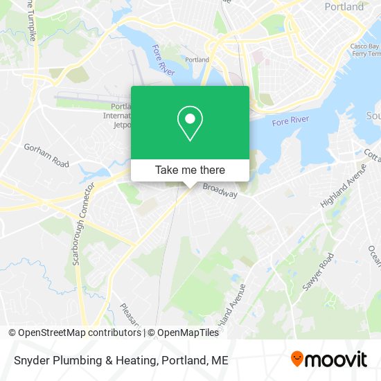 Snyder Plumbing & Heating map