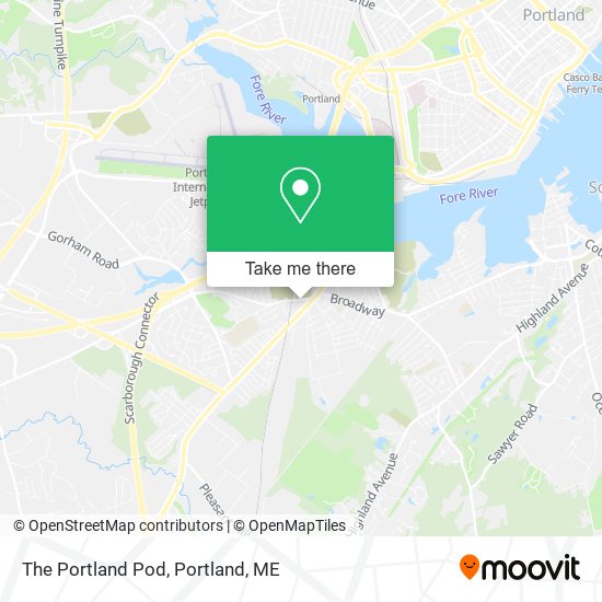 The Portland Pod map