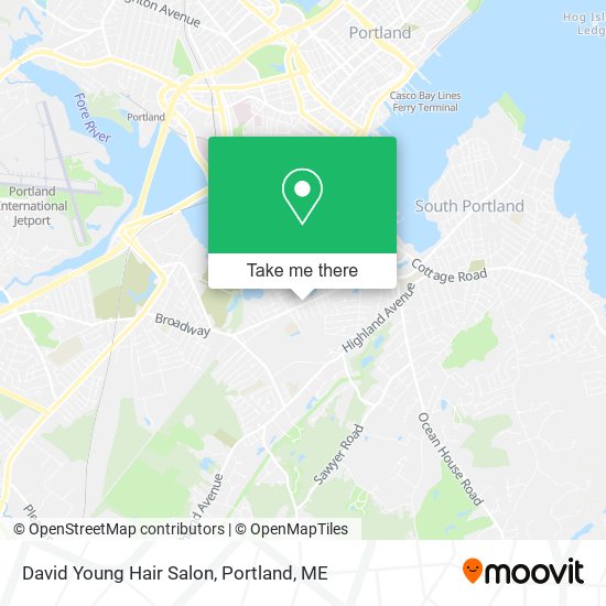 Mapa de David Young Hair Salon