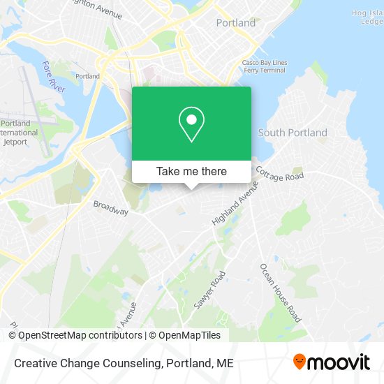 Creative Change Counseling map
