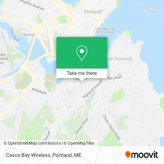 Casco Bay Wireless map