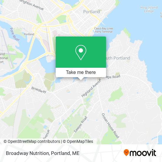 Broadway Nutrition map