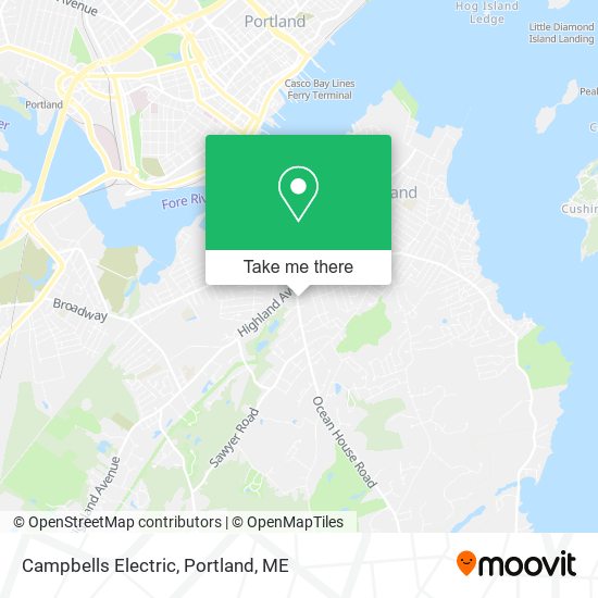 Campbells Electric map