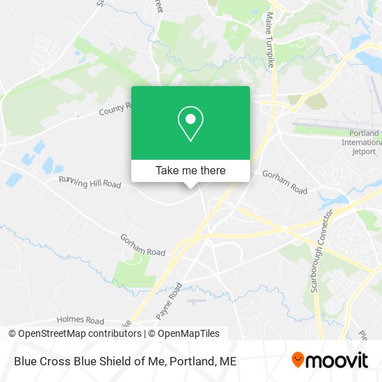 Blue Cross Blue Shield of Me map