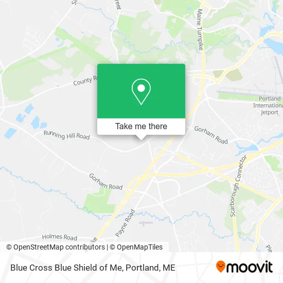 Blue Cross Blue Shield of Me map