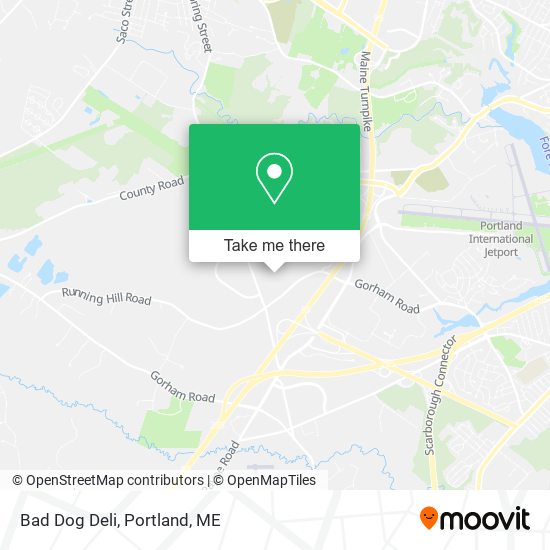 Bad Dog Deli map