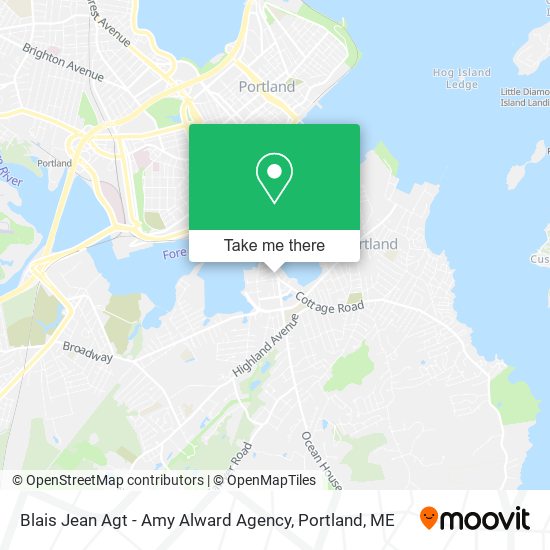 Blais Jean Agt - Amy Alward Agency map