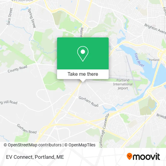 EV Connect map