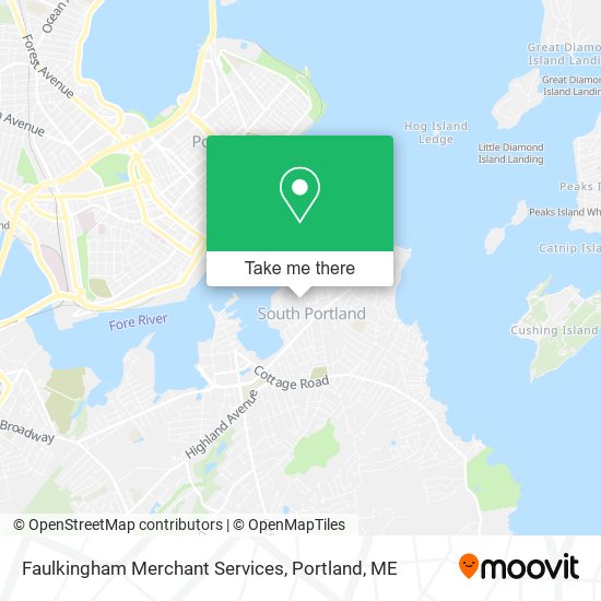 Mapa de Faulkingham Merchant Services