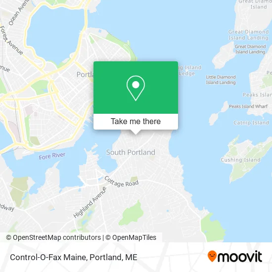 Control-O-Fax Maine map