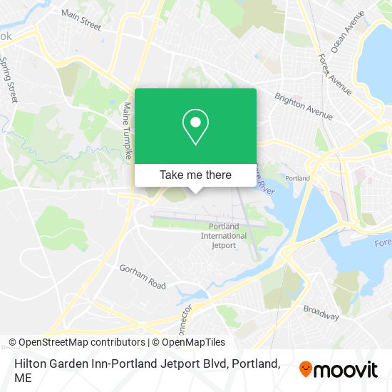 Hilton Garden Inn-Portland Jetport Blvd map
