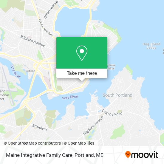 Maine Integrative Family Care map