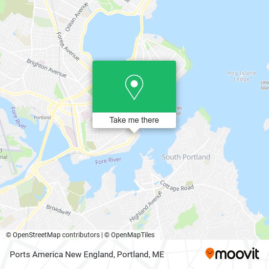 Ports America New England map