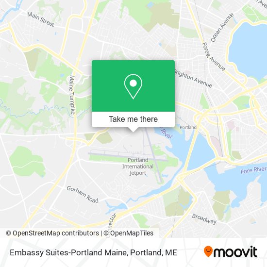Embassy Suites-Portland Maine map