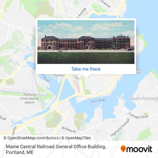 Maine Central Railroad General Office Building map