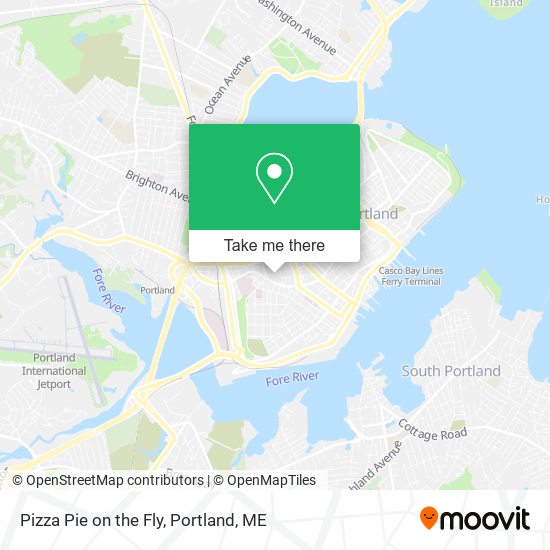 Pizza Pie on the Fly map