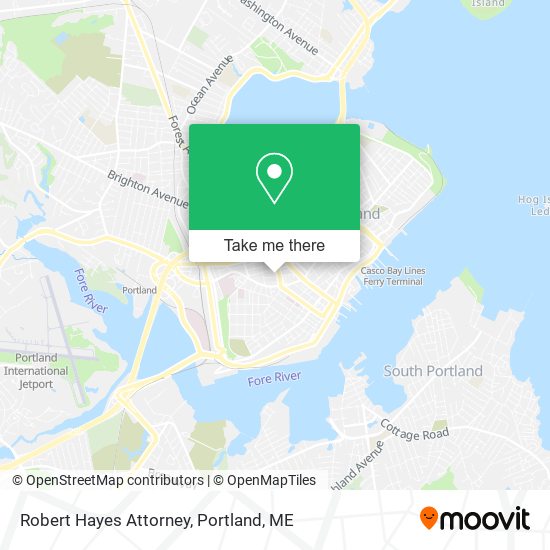 Robert Hayes Attorney map