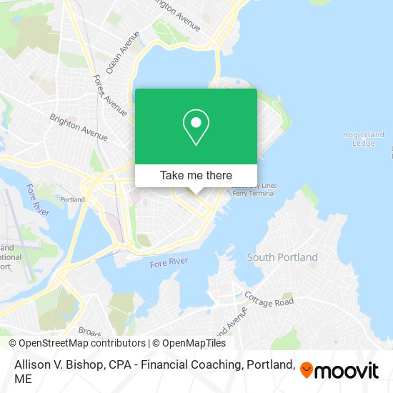 Allison V. Bishop, CPA - Financial Coaching map